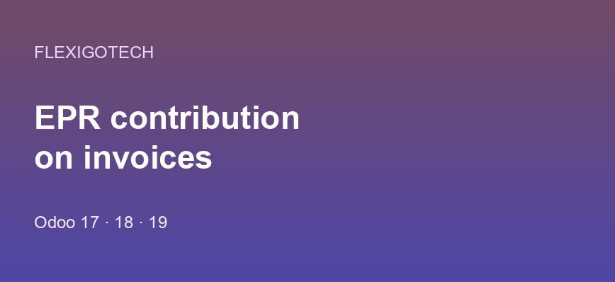 Portada del módulo EPR contribution on invoices para Odoo
