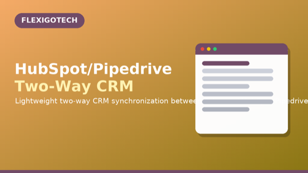Portada del módulo HubSpot/Pipedrive Two-Way CRM Sync Lite para Odoo