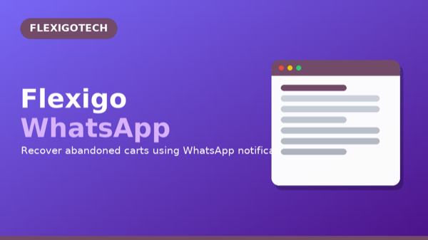 Portada del módulo Flexigo WhatsApp Abandoned Cart Recovery para Odoo