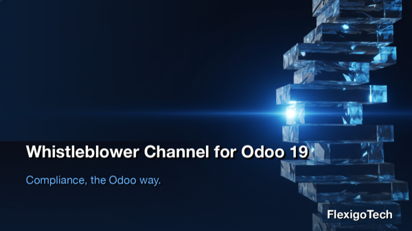 Portada del módulo Whistleblower Channel — Canal de Denuncias (Odoo 19) para Odoo