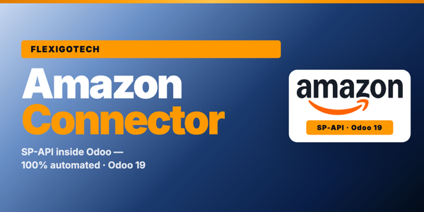 Portada del módulo Amazon Connector for Odoo — FBA & FBM Seller SP-API para Odoo