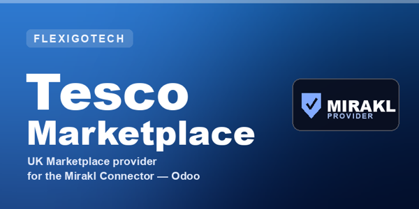 Portada del módulo Flexigobe Mirakl Provider - Tesco Marketplace para Odoo