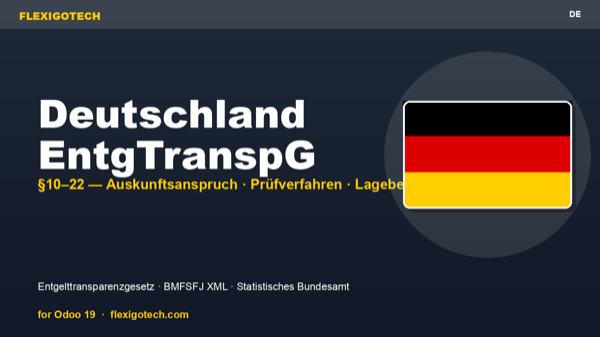Portada del módulo FlexigoTech Pay Equity — Deutschland para Odoo