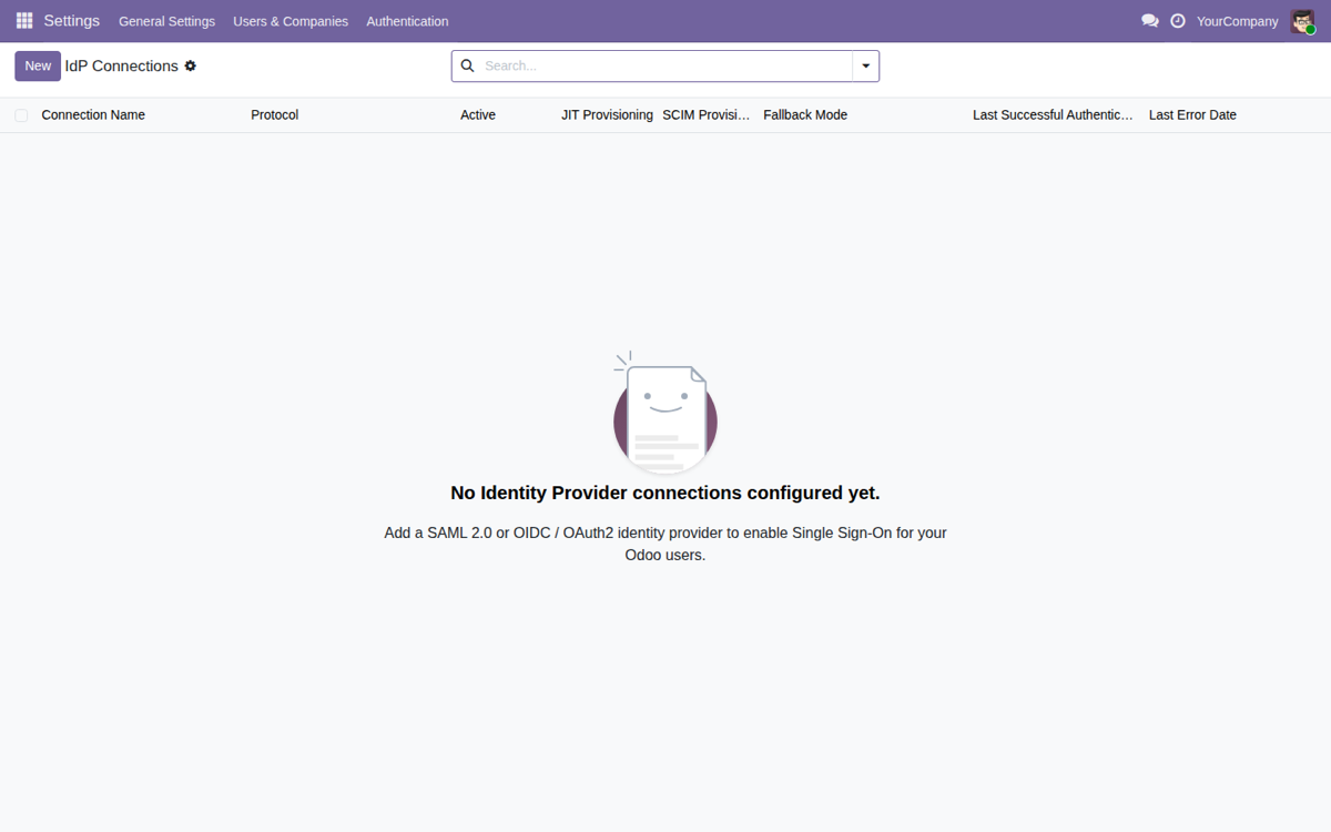 Conexiones de IdP