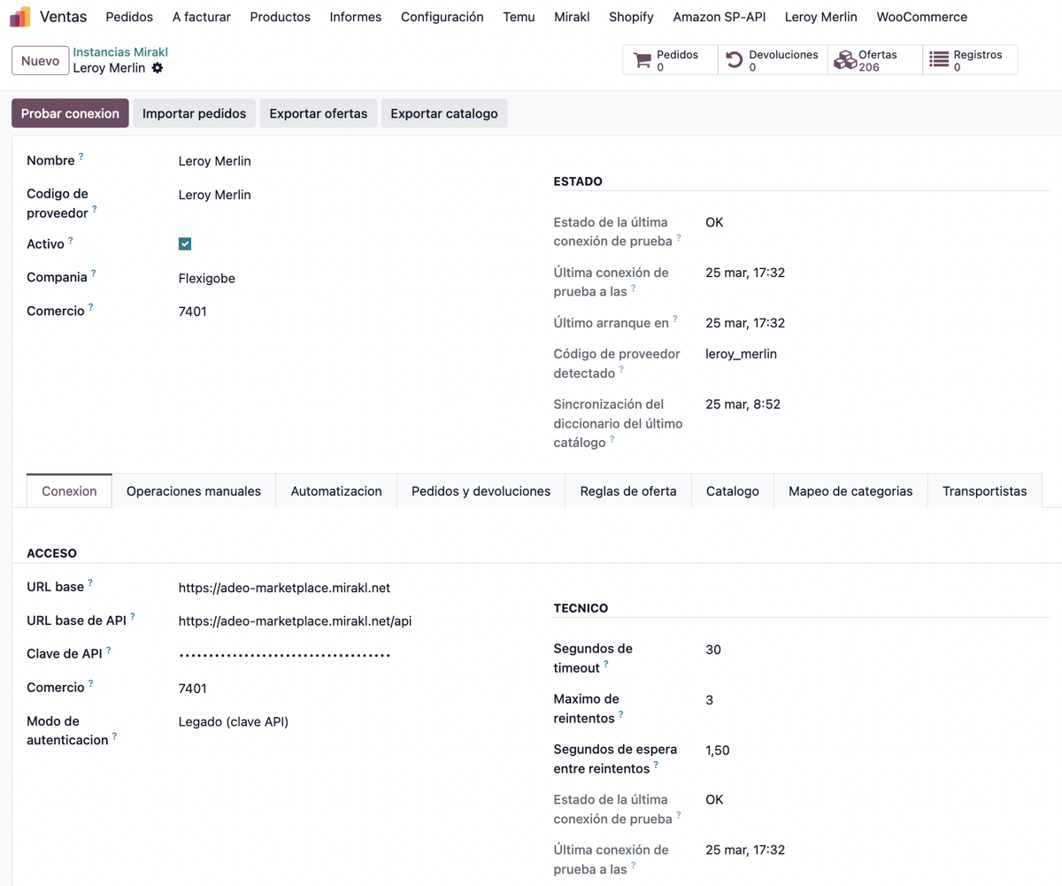 Flexigobe Mirakl Provider - GACD Marketplace: captura real dentro de Odoo (1)