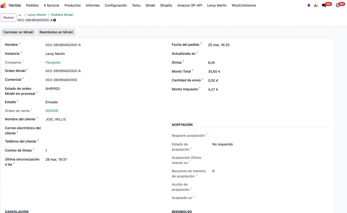 Flexigobe Mirakl Provider - GACD Marketplace: captura real dentro de Odoo (4)