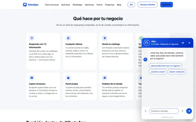 Qué es Atendyo y qué resuelve en una tienda online